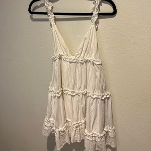 flowy white dress